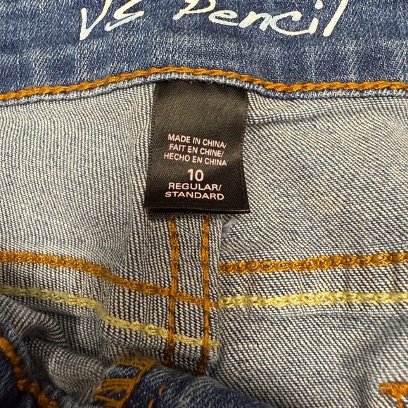 NWT Women's VICTORIA'S SECRET Pencil Jeans Low Rise Straight- Size 10R - Picture 7 of 8
